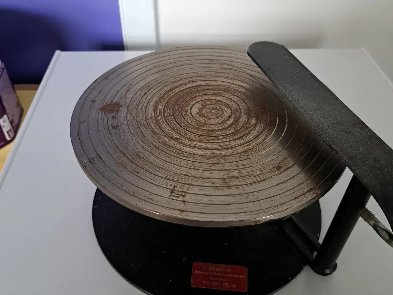 Billede 2 - Metal drejeskive til porcelæn maling