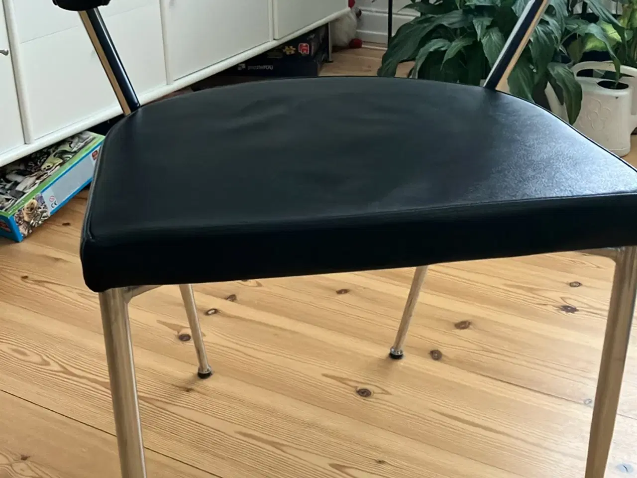 Billede 1 - Spisebordstole i læder