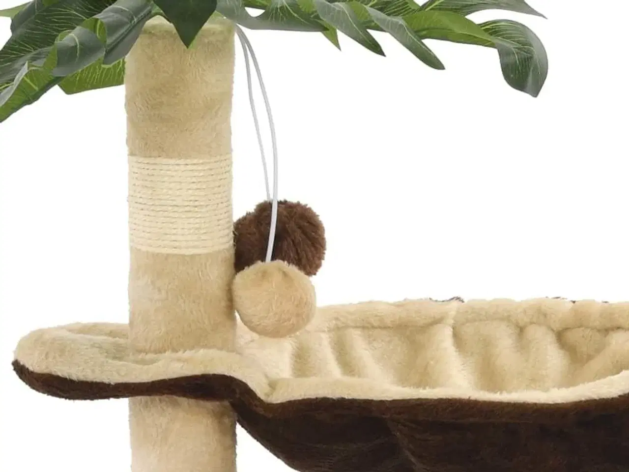 Billede 6 - Kradsetræ til katte med sisal-kradsestolper 50 cm beige og brun