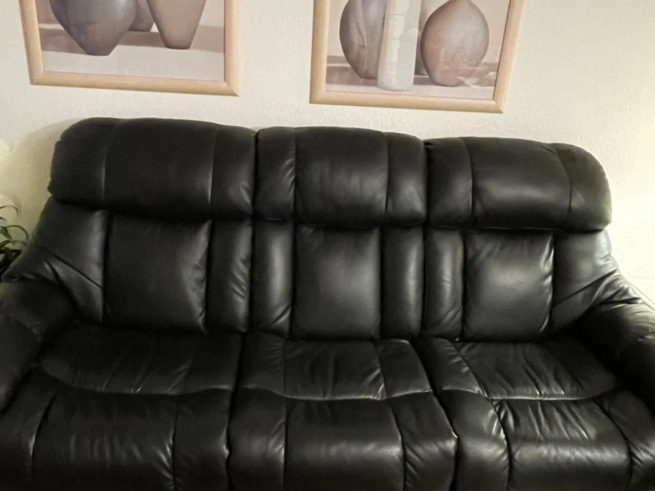 Billede 1 - 2 læder sofaer