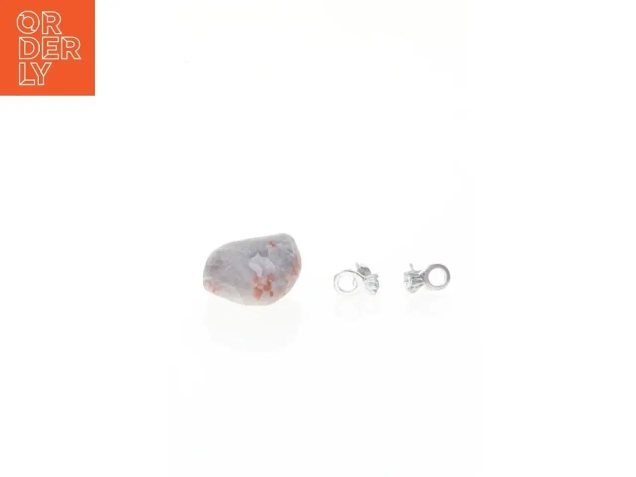 Billede 4 - Krystal og øreringe (str. Ørering en x 0,5 cm steen 2,2 cm)