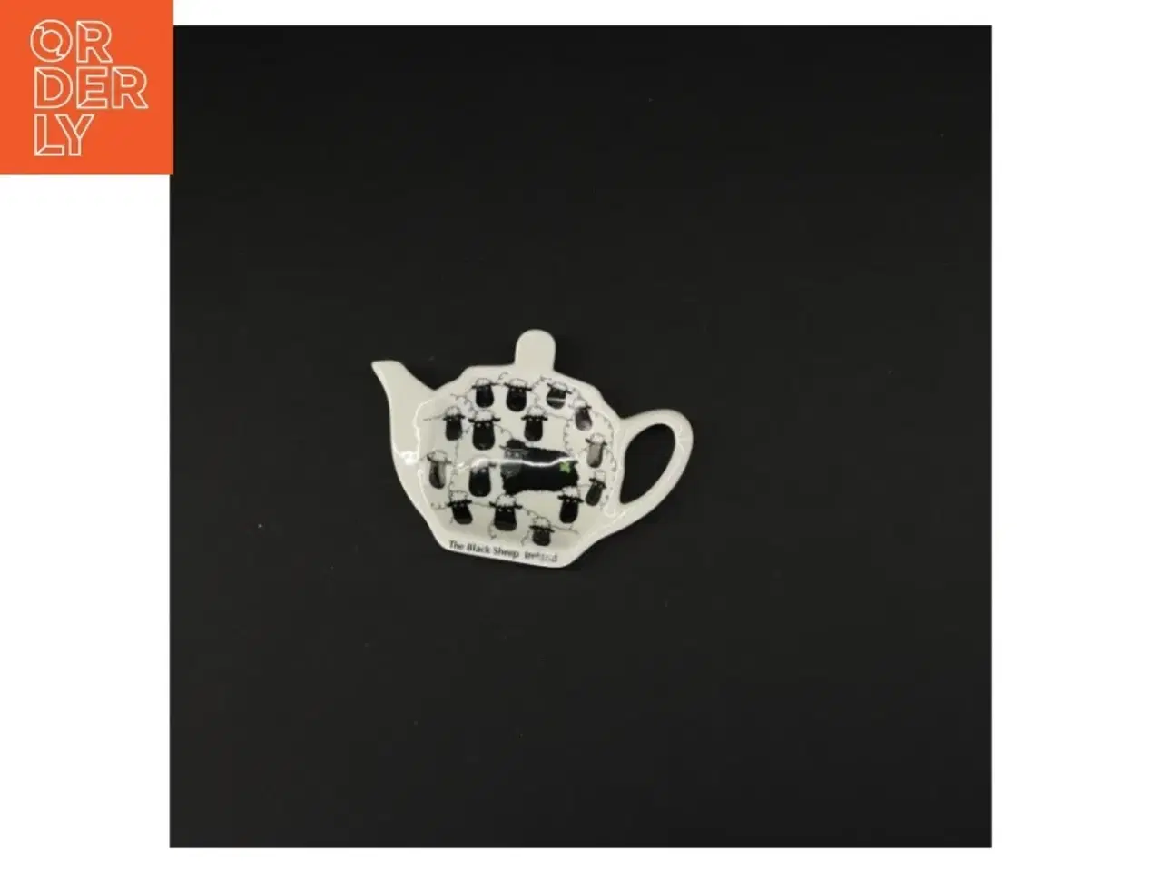 Billede 2 - Sort tepose tallerken (str. 12 x 9 cm)