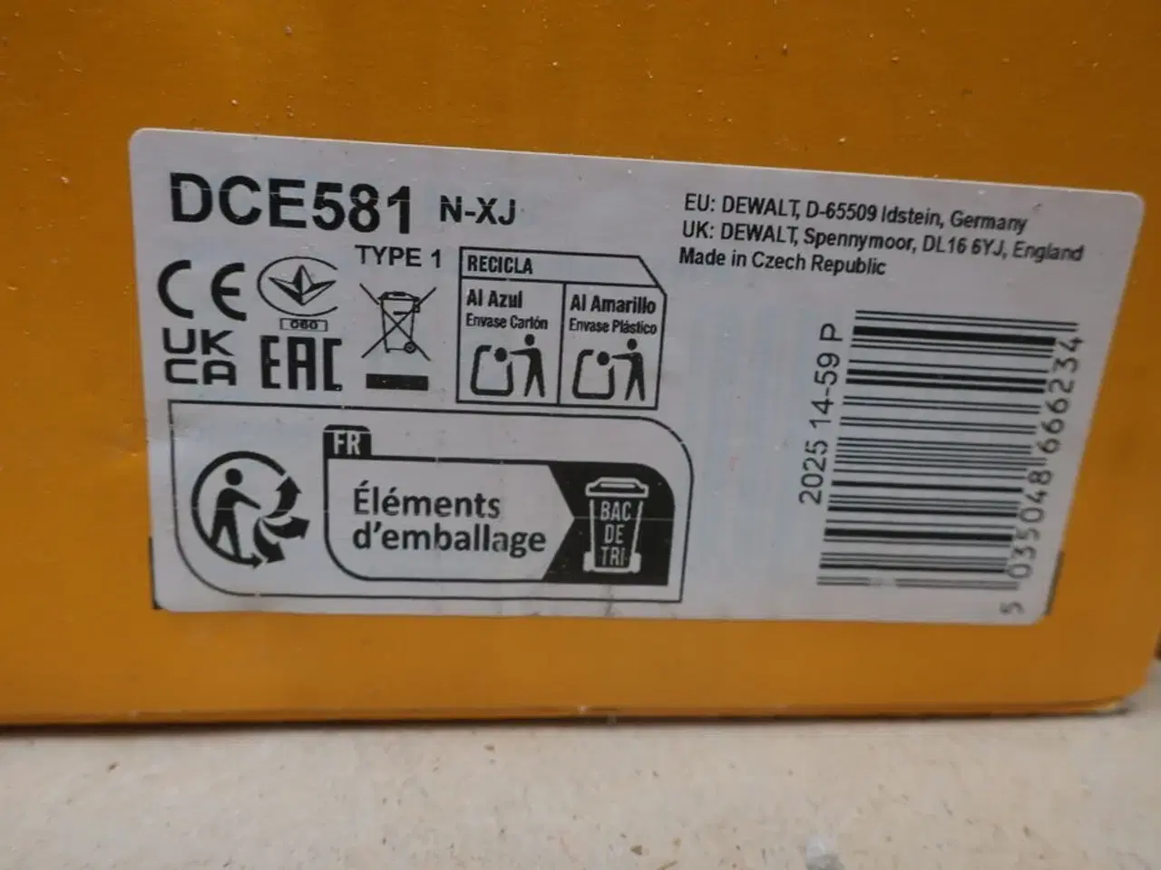 Billede 2 - Fugepistol DEWALT DCE581N