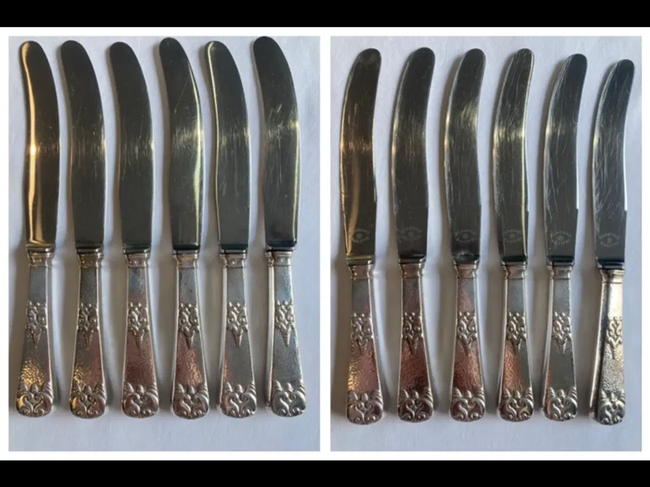 Billede 3 - Gamle pletsølv middagsknive