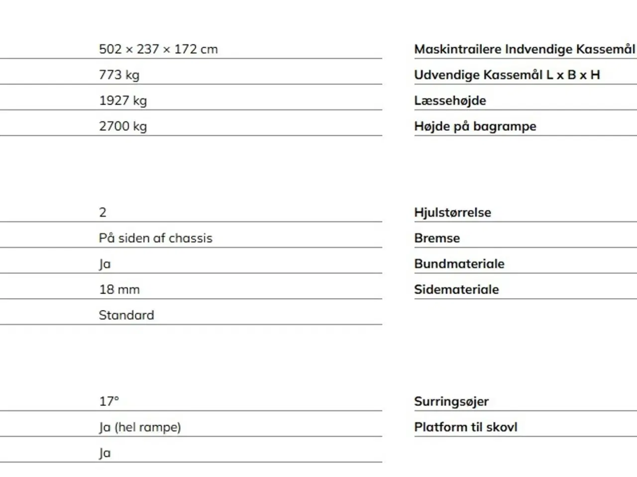 Billede 9 - Variant 2718 M3 Maskintrailer