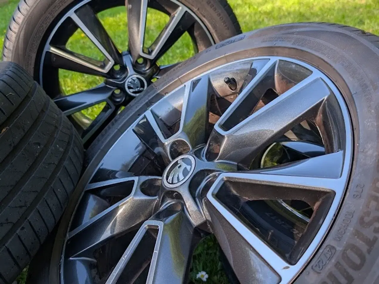 Billede 5 - Skoda 17" originale alufælge + sommerdæk, 5x112