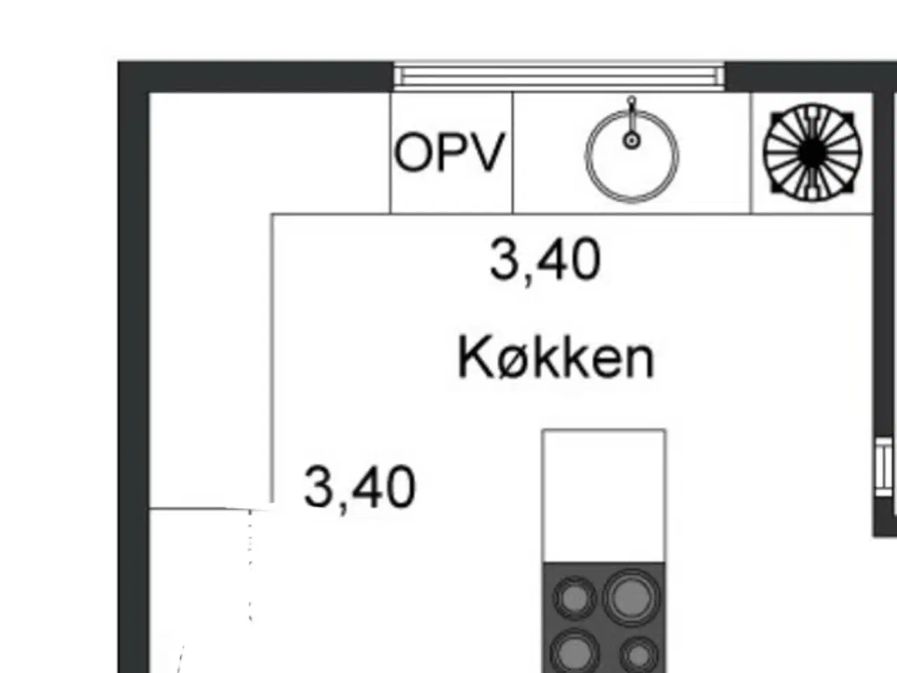 Billede 9 - Pænt og funktionelt køkken – inkl. næsten alle hvi