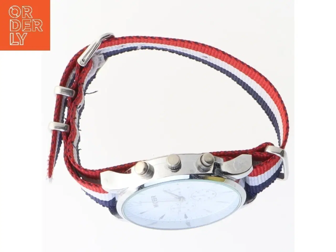 Billede 2 - Armbåndsur med stofrem fra Migeer (str. Ø 4,5 cm)