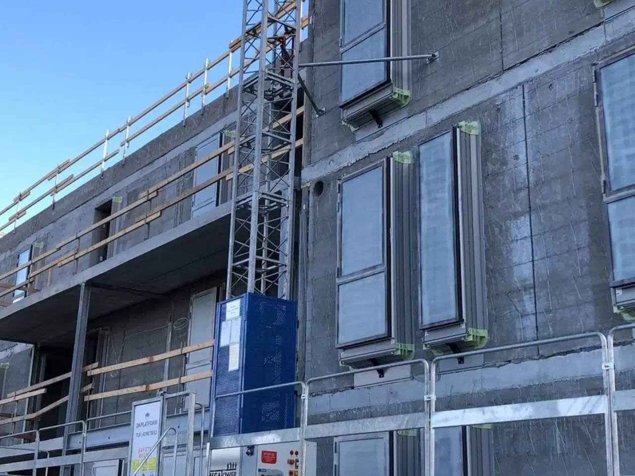 Billede 24 - Mega-Tower Byggeelevatorer arbejdsplatformen, Byggeelevatorer, mastklatreplatforme, byggehejs, Climber, buildclimber