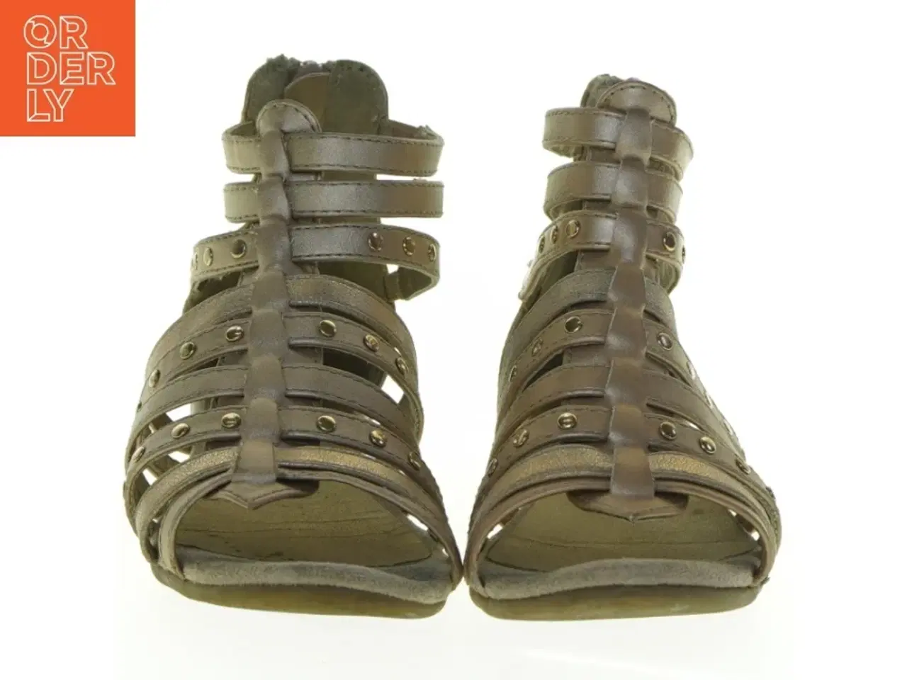 Billede 5 - Guld gladiatorsandaler fra Din Sko (str. 32)