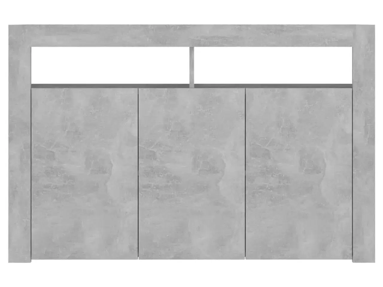 Billede 9 - Skænk med LED-lys 115,5x30x75 cm betongrå