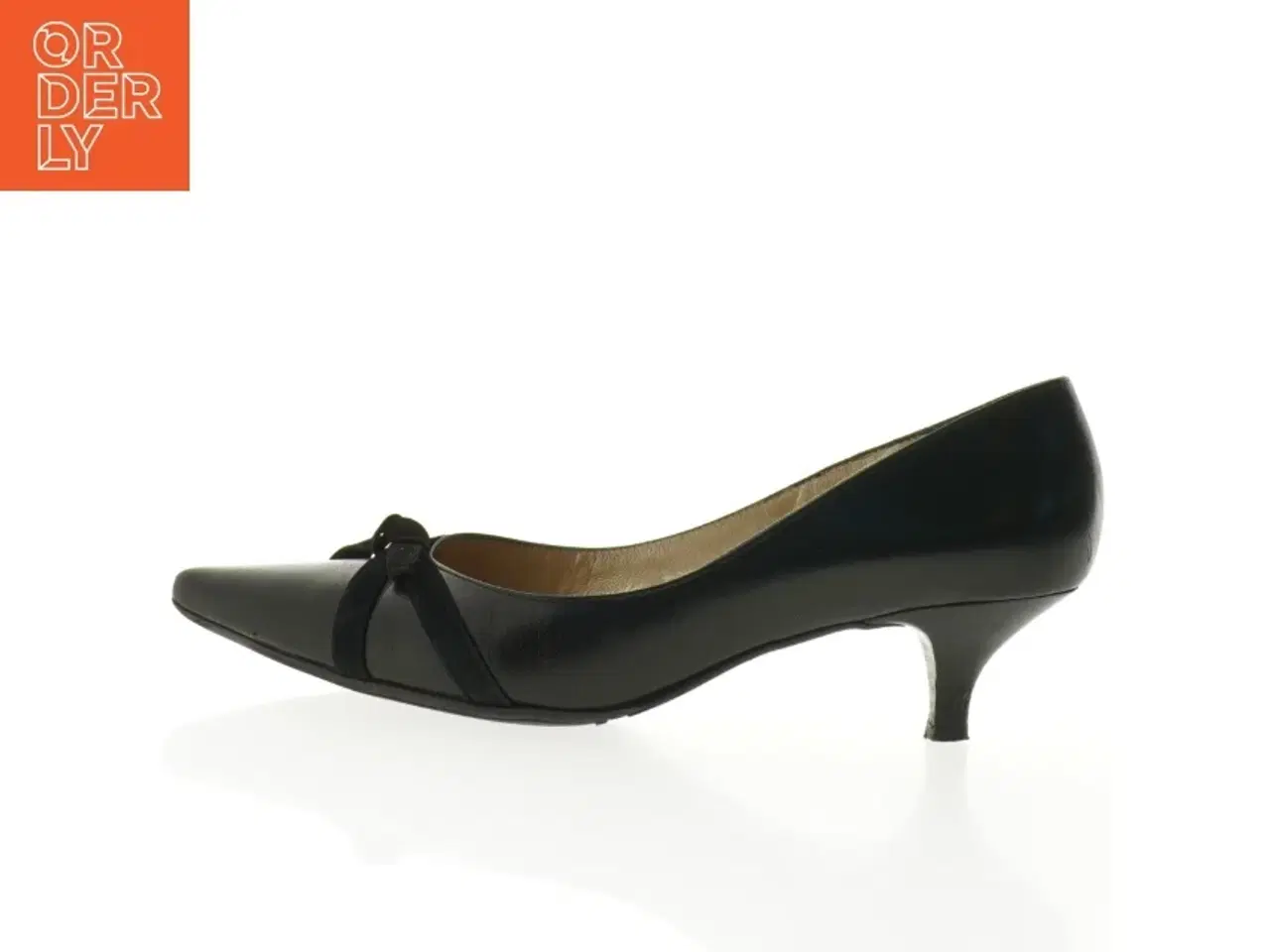 Billede 1 - Sorte læderpumps fra Peter Kaiser (str. 5,5)
