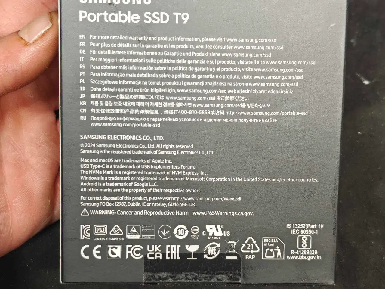 Billede 3 - Samsung T9 4TB SSD Ekstern Harddisk