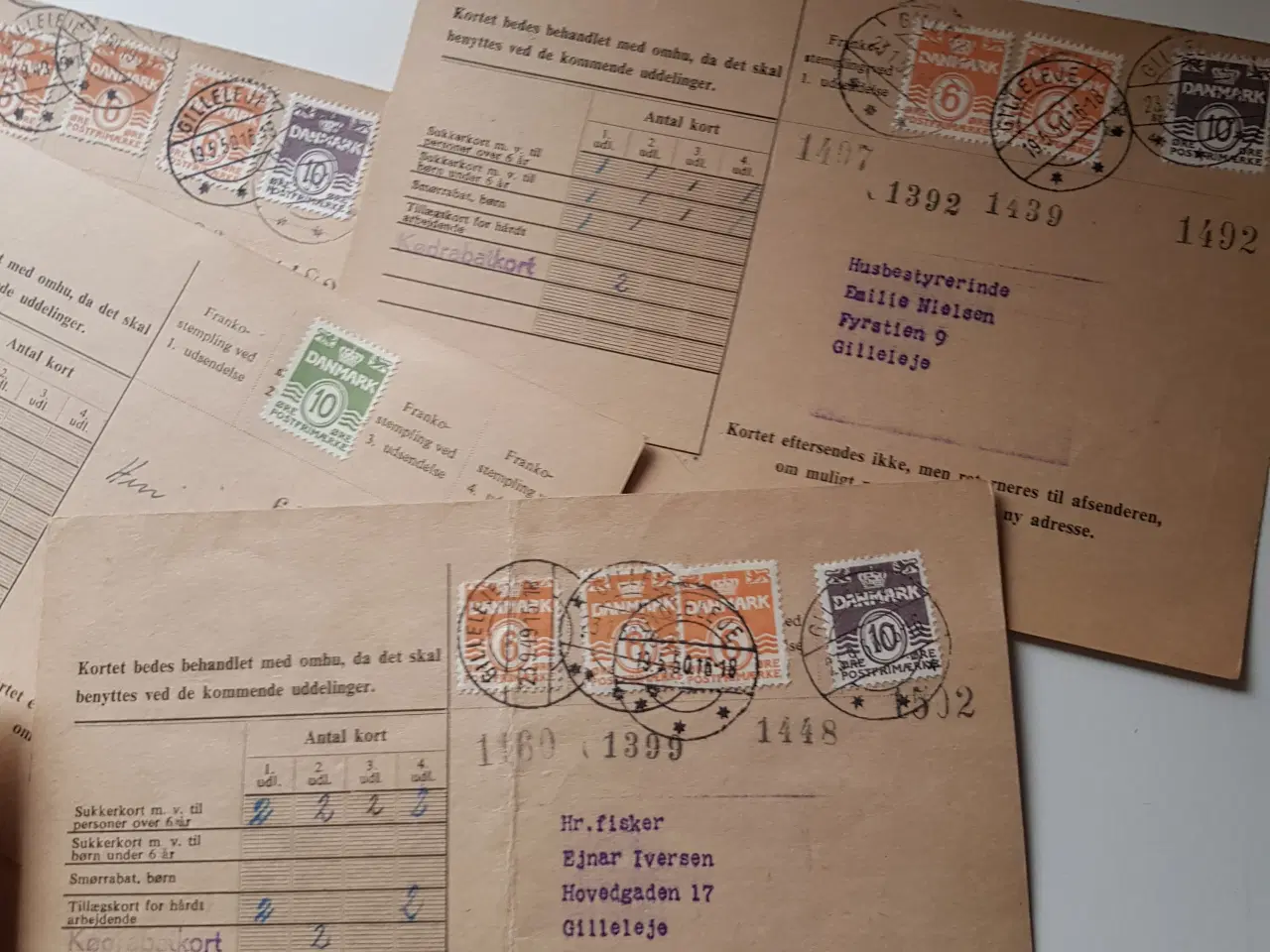 Billede 4 - Rationeringskort 1950 - 1952 10stk