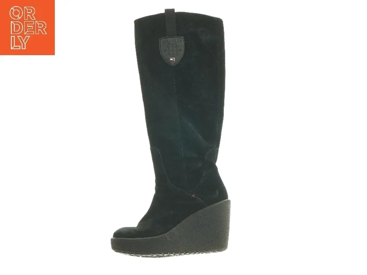 Billede 1 - Sort støvle med wedgehæl fra Tommy Hilfiger (str. 38 )