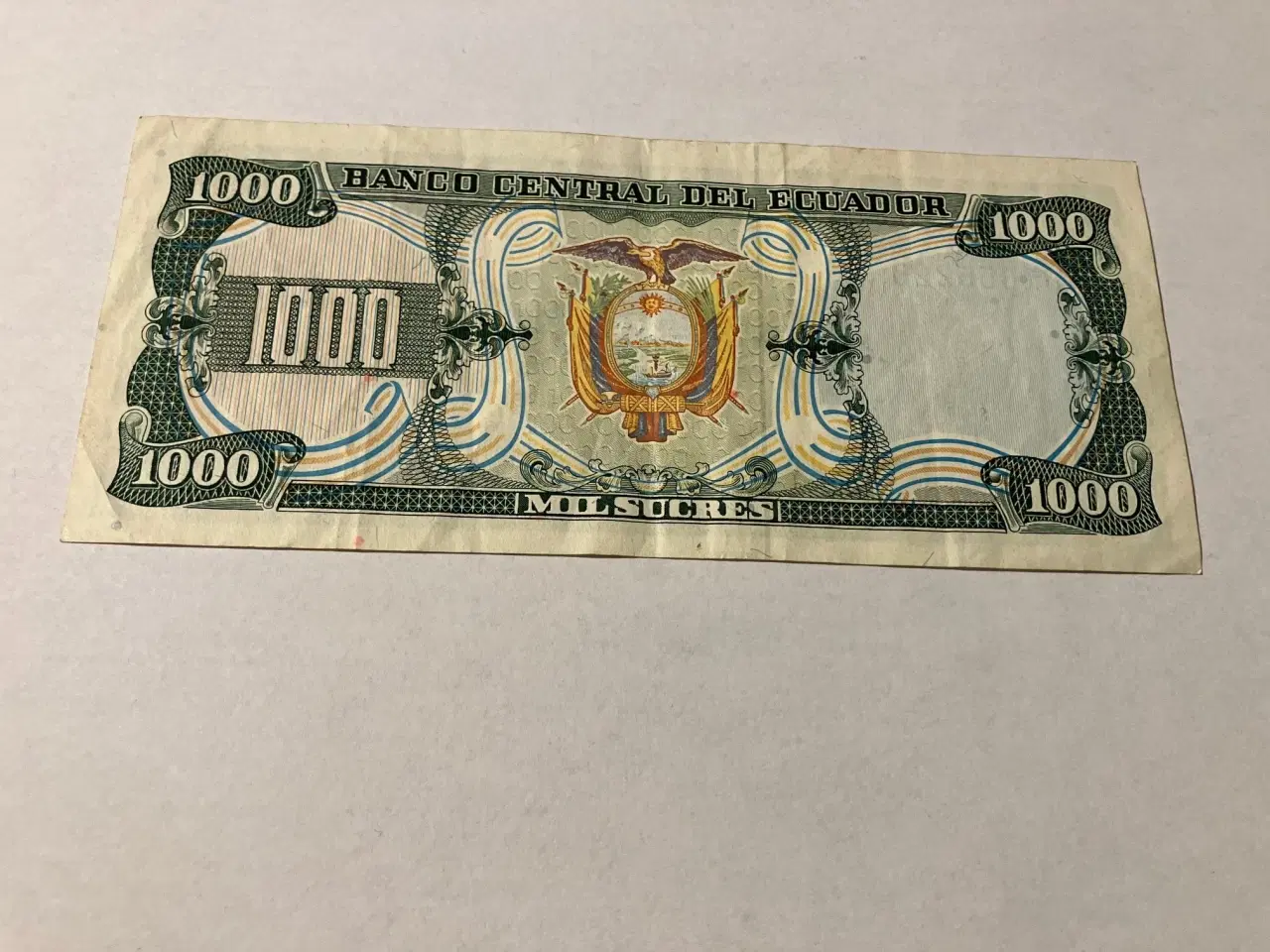 Billede 2 - 1000 Sucres Ecuador 1988