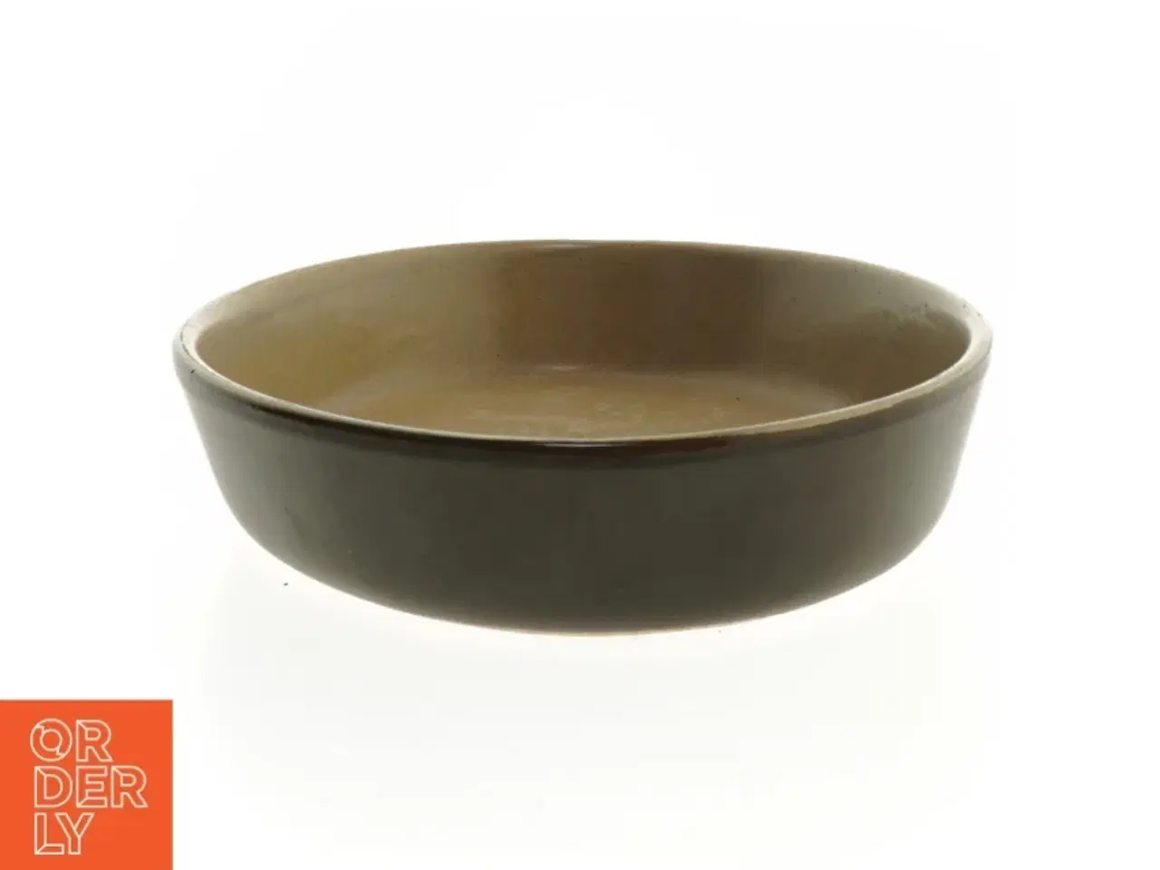 Billede 1 - Brunt keramikfad (str. 33 x 23 cm)