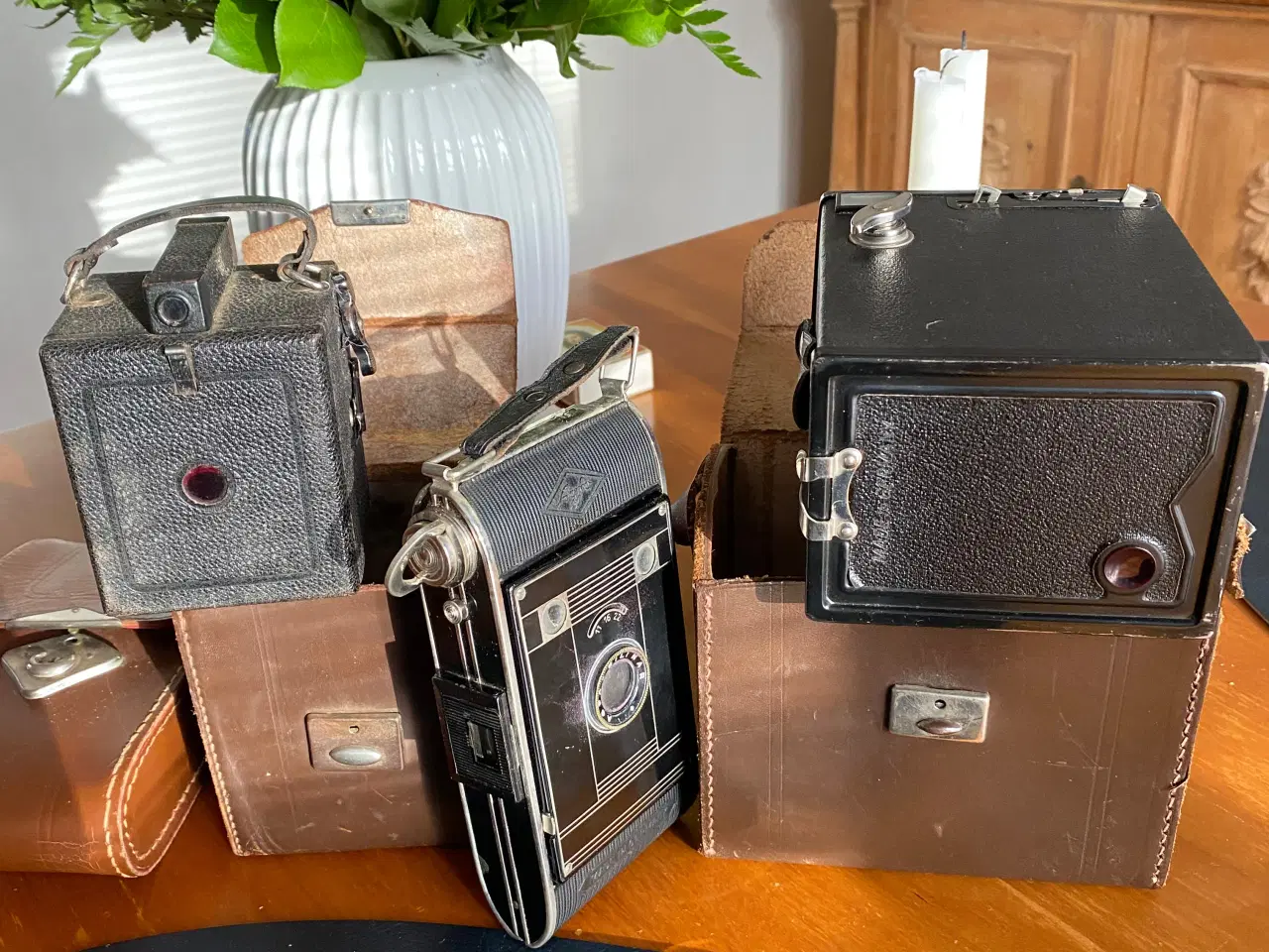 Billede 1 - 3 stk antike kamera sælges 350 kr for alle 3 