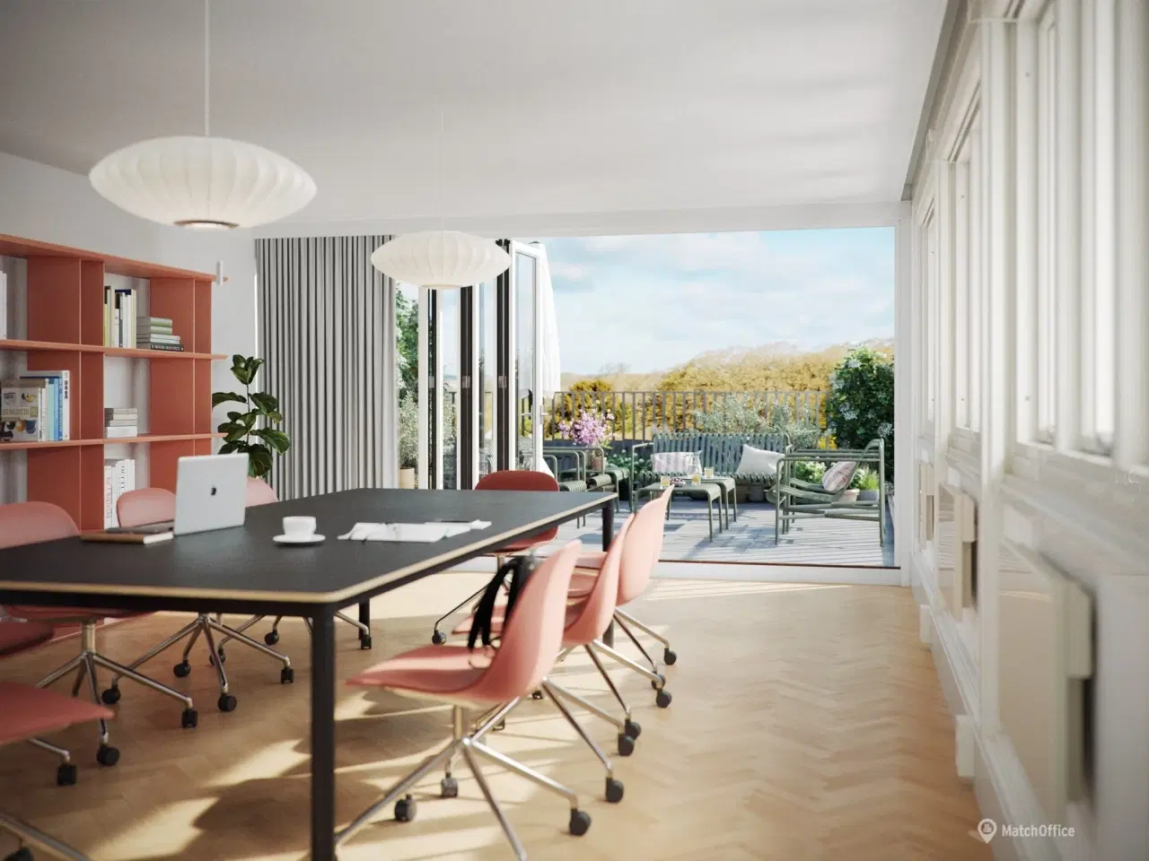 Billede 3 - Unikt kontorlejemål med 2 store tagterrasser
