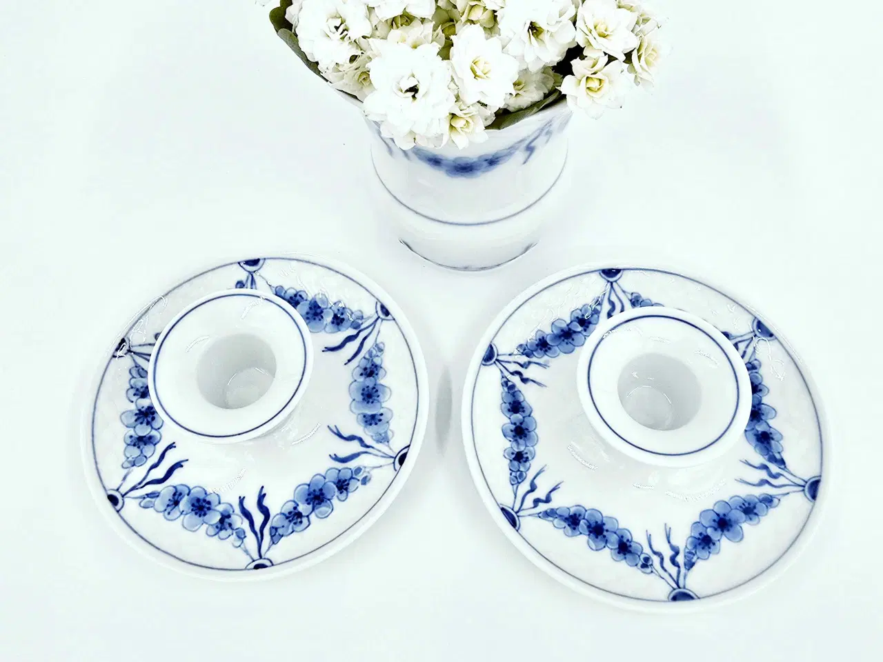 Billede 4 - Empire lysestage Porcelæn 
