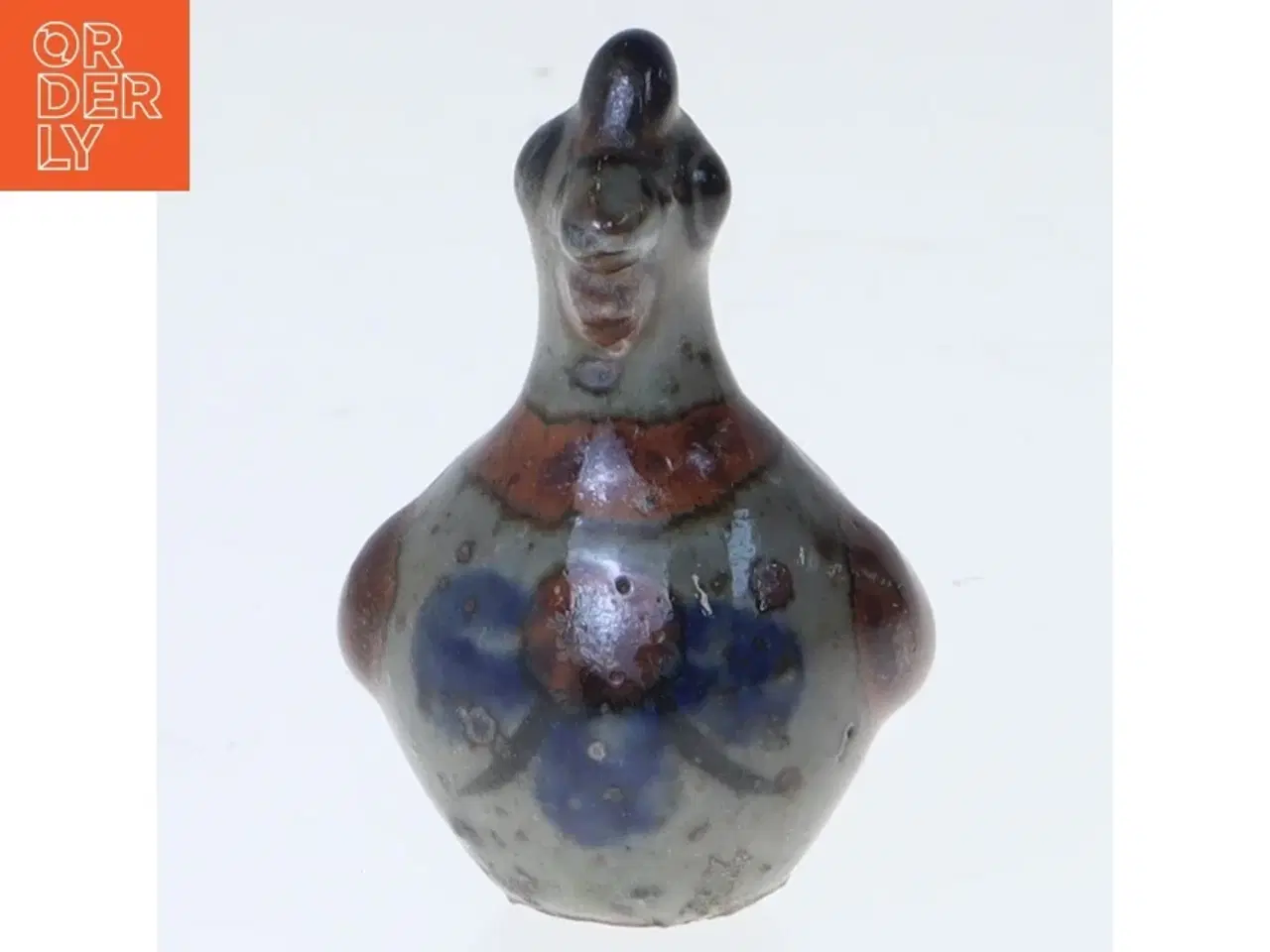 Billede 1 - Keramikskulptur af fugl (str. 5 cm)