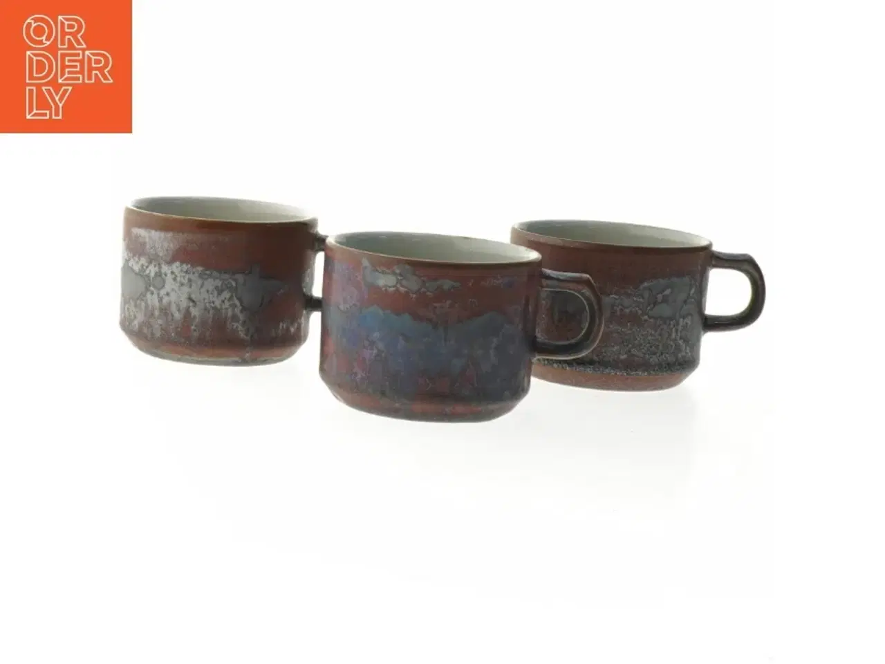 Billede 1 - Thule Keramiske kaffekrus, Desiree Danmark (str. 3 stk Ø 8 cm)