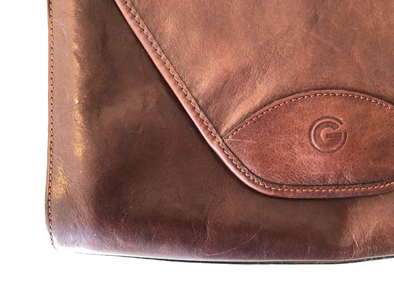 Billede 5 - Brun læder skuldertaske "Creation Gabrielle"