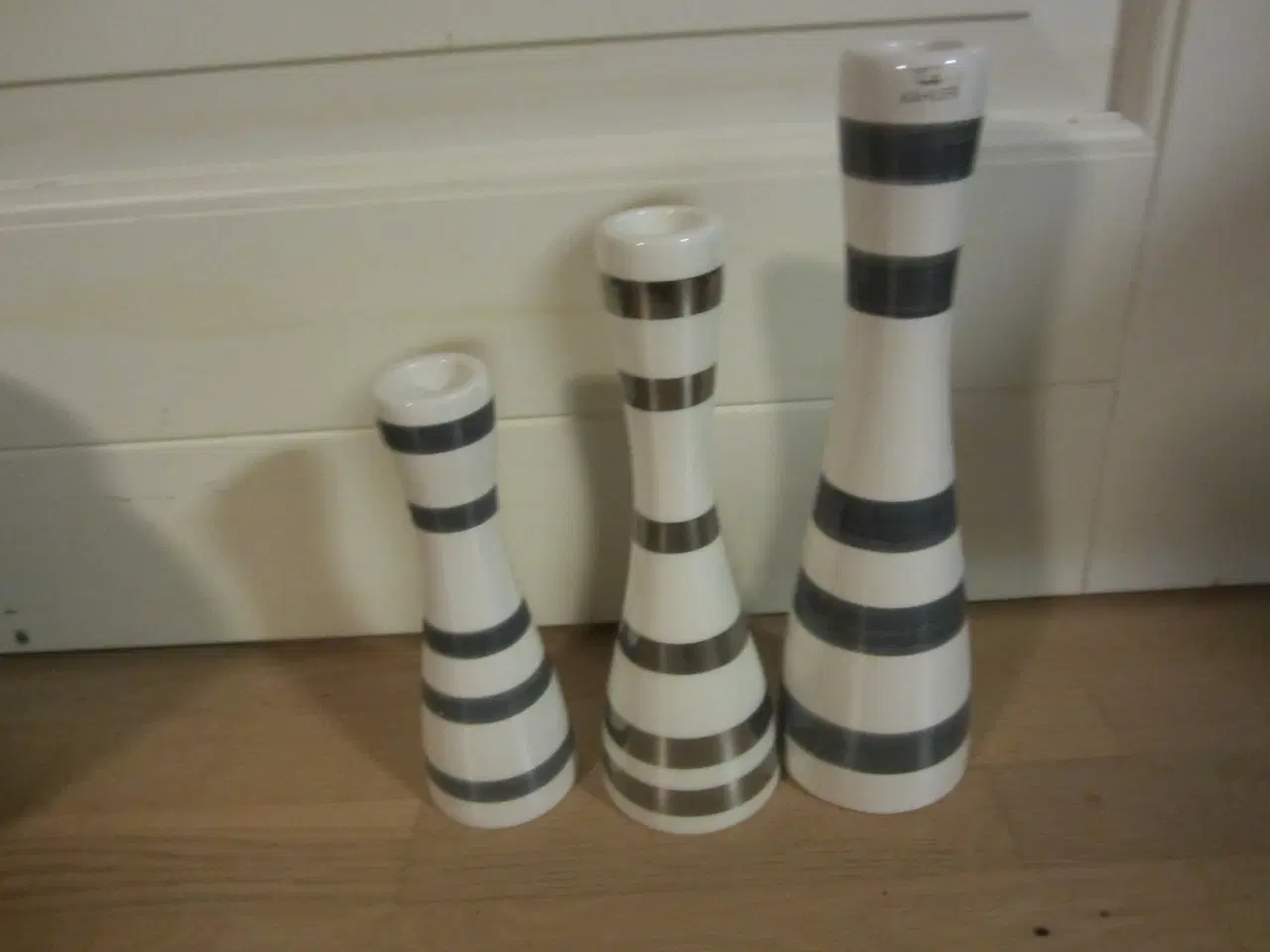 Billede 1 - Fine Kahler lysestager24,5 cm- 20cm-16,5 cm i højd