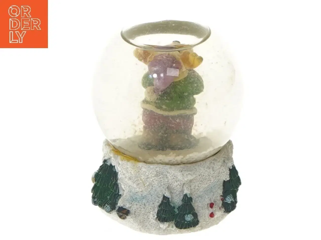 Billede 3 - Snekugle med rensdyrfigur (str. 8,5 cm)