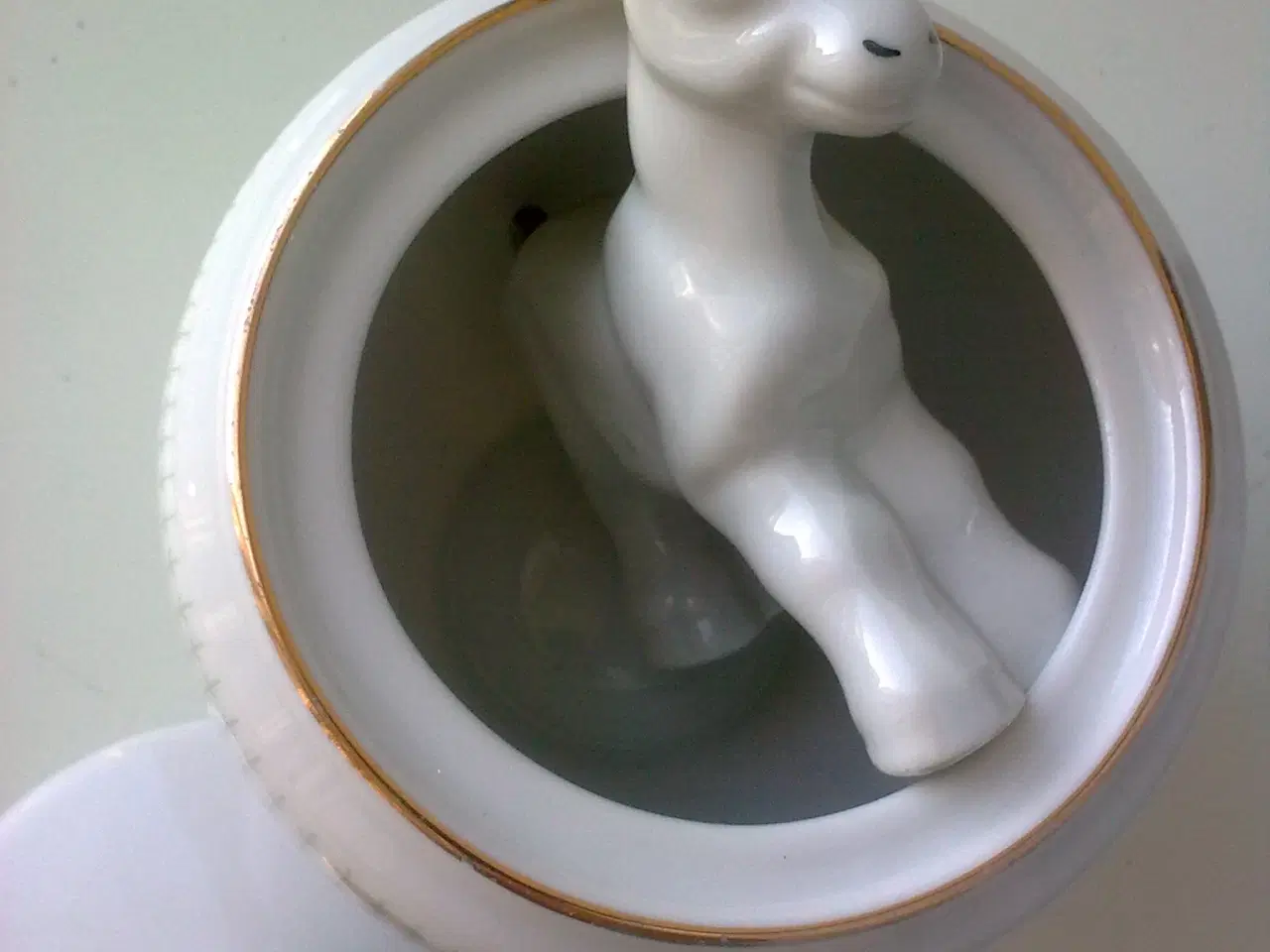 Billede 2 - Ged i Gul og Gratis * Krukke guld ged DIY