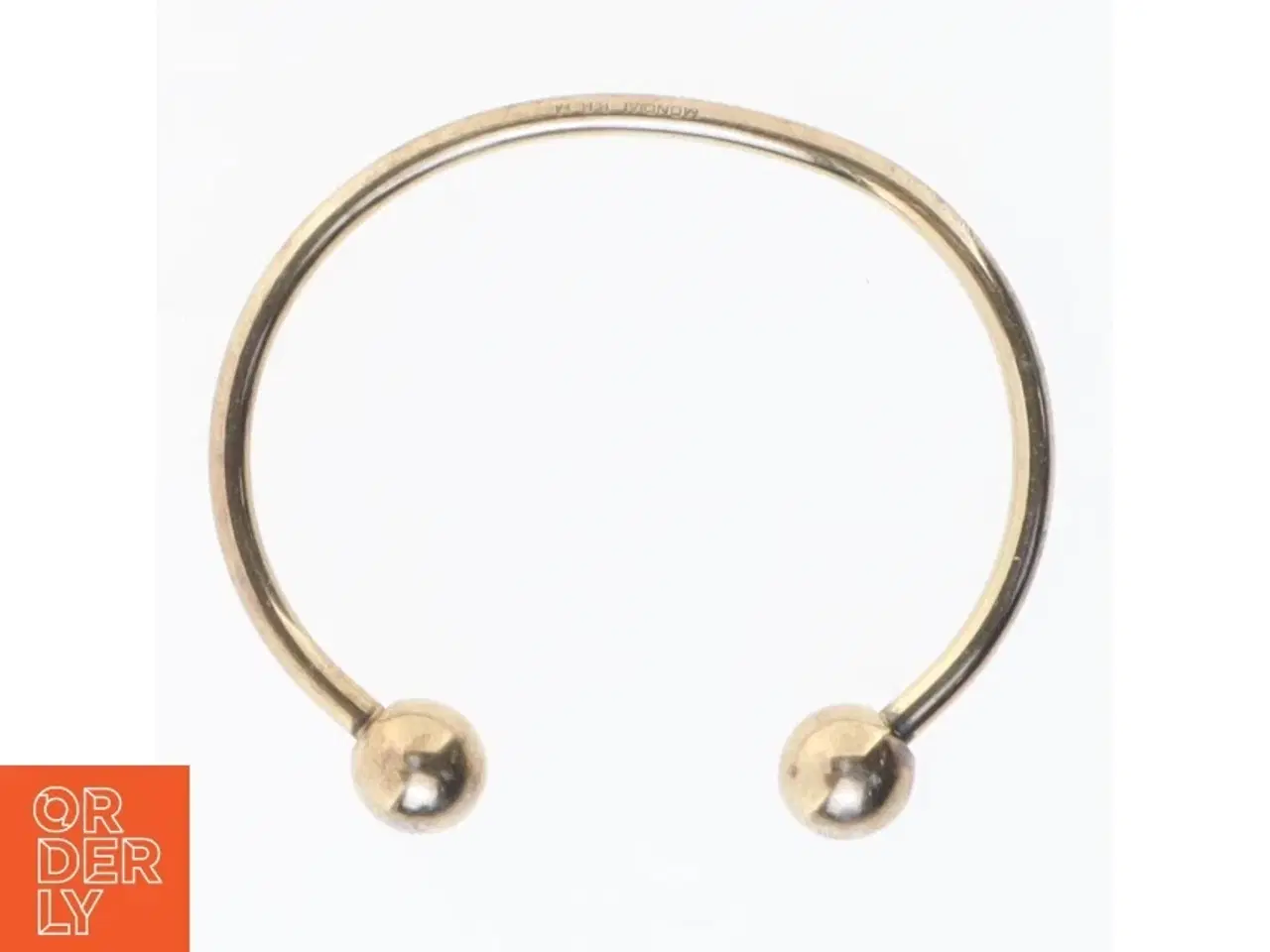 Billede 1 - Armring i guldfarve fra Mondial (str. 6,5 cm)