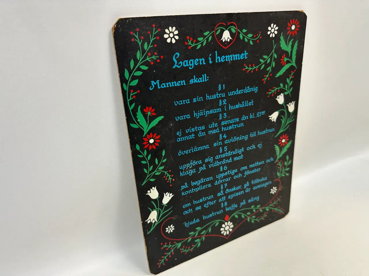 Billede 2 - Svensk retro husketavle til husmoderen