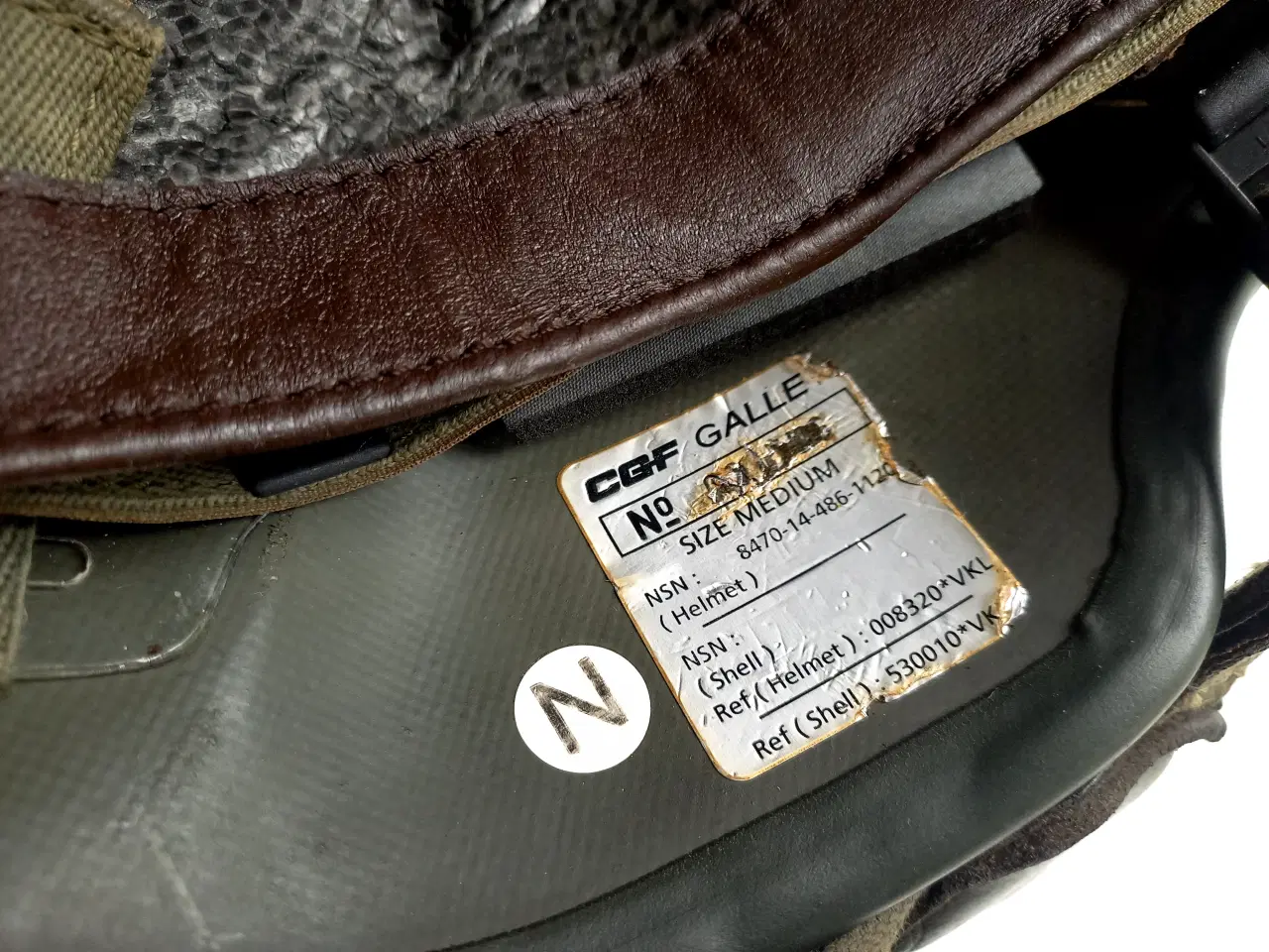 Billede 8 - Hjelm M/96 - Str. M - Camouflage M/84 - Militær