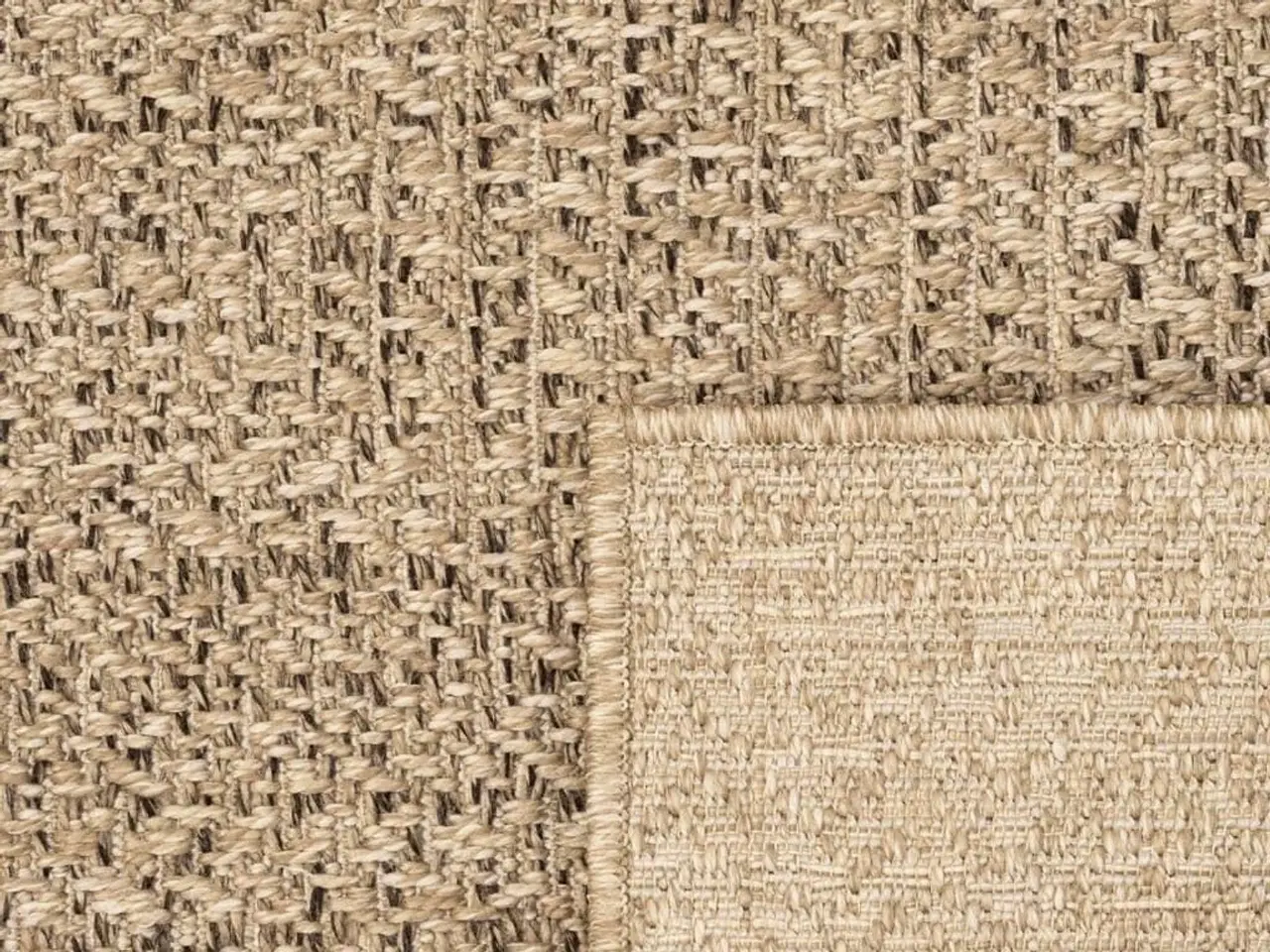 Billede 6 - Gulvtæppe ZIZUR 200x200 cm jute-look indendørs og udendørs