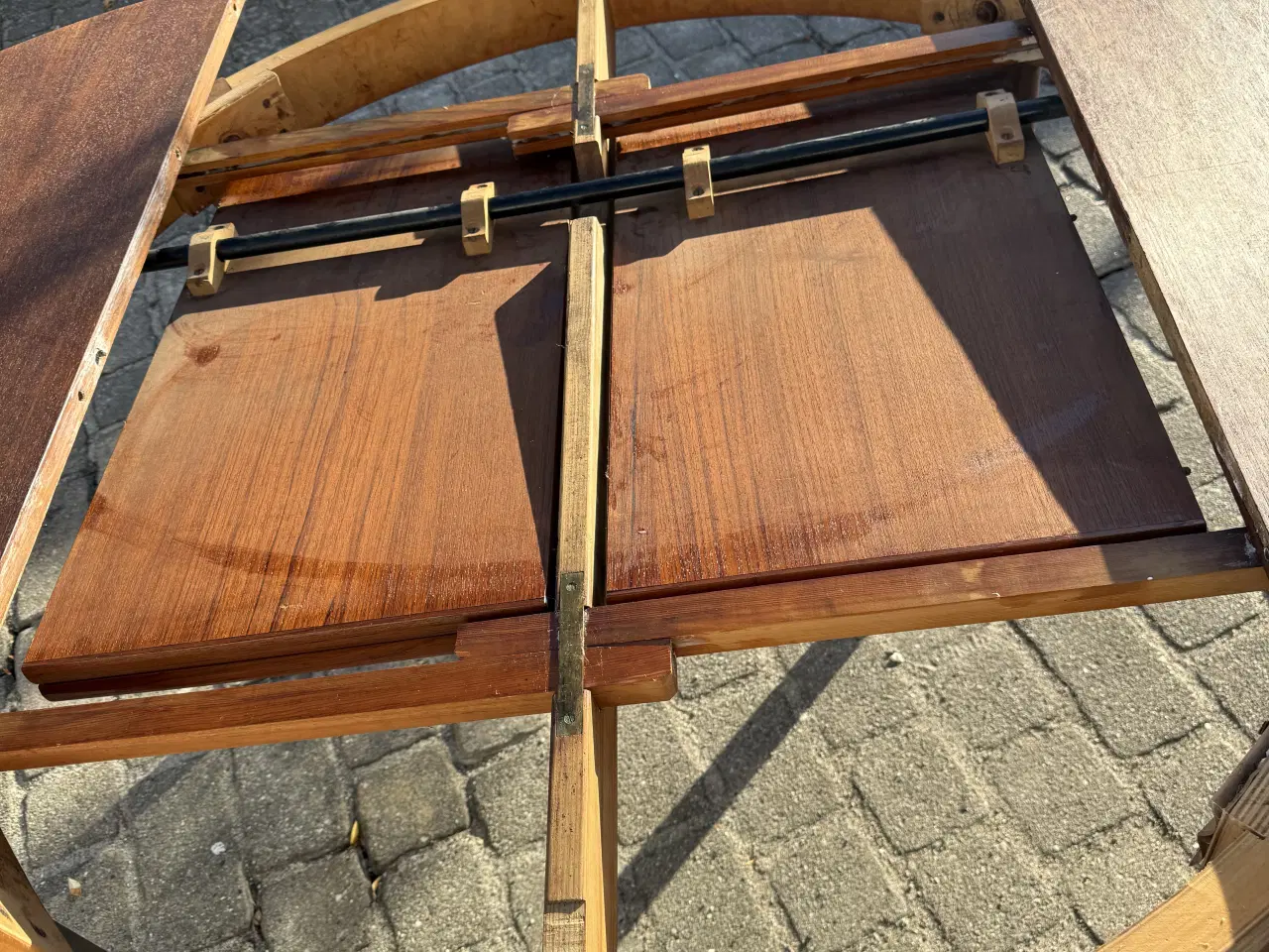 Billede 5 - Retro Teak Spisebord m. Butterfly-udtræk + 4 Match