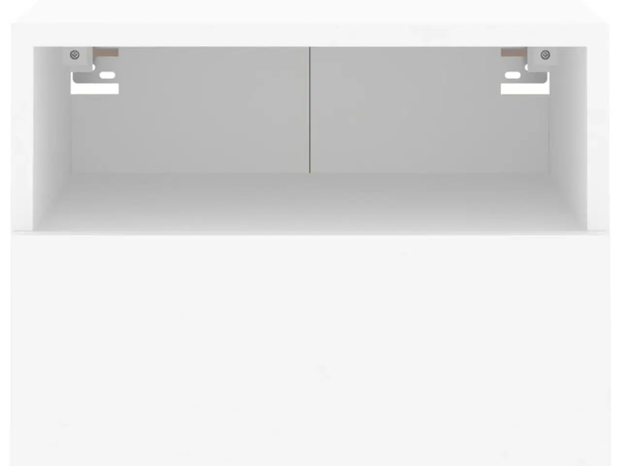 Billede 8 - Væghængte tv-borde 2 stk. 40x30x30 cm konstrueret træ hvid