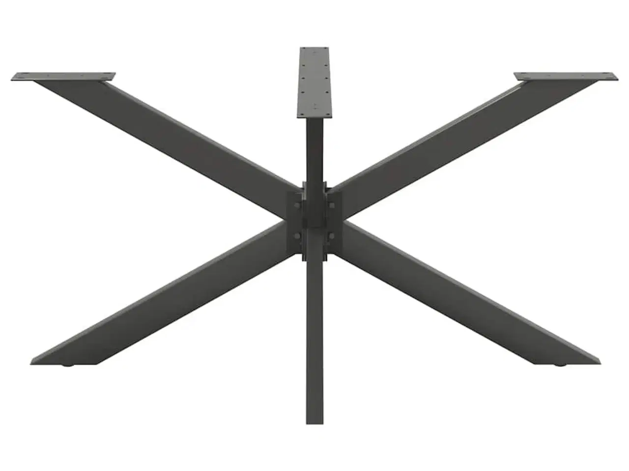 Billede 3 - Spisebordben edderkopformet antracit 150x78x(72-73) cm stål