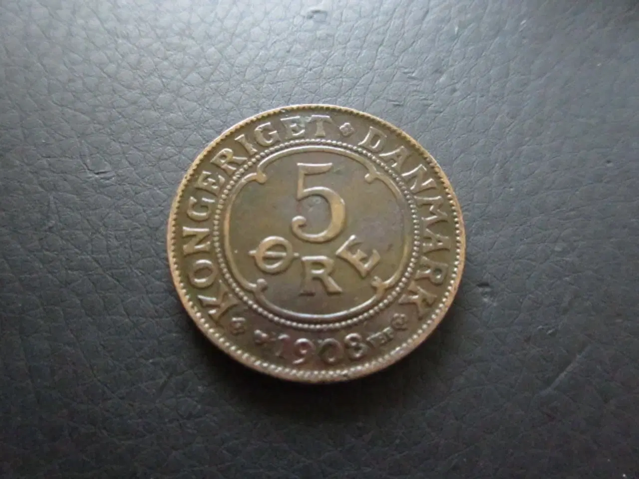 Billede 1 - 5 øre 1908 kv. 1+