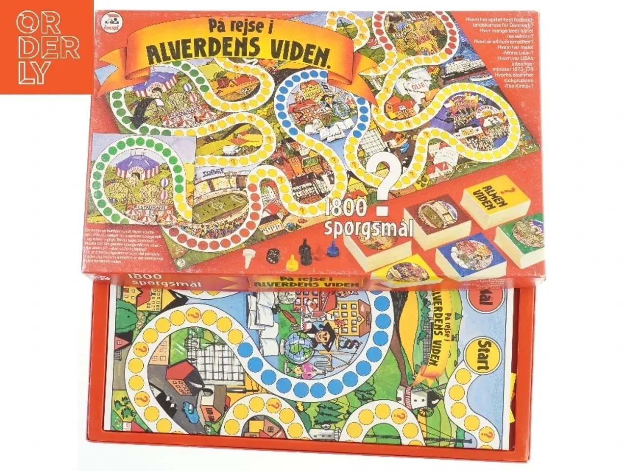 Billede 6 - Brætspil 'På rejse i alverdens viden' fra Danspil (str. 45x27 cm)