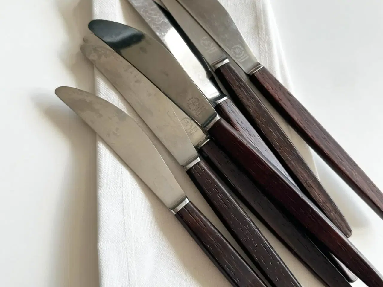 Billede 2 - Tias Eckhoff, Lundtofte knive m træskaft, 7 stk samlet