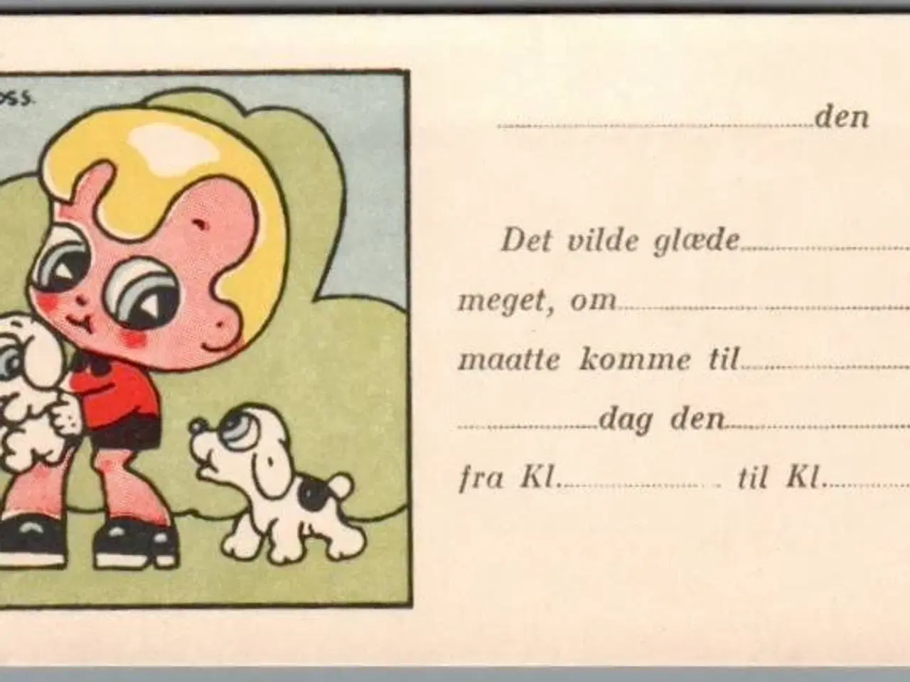Billede 1 - Ely Gross - Invitationskort - Foldeudkort