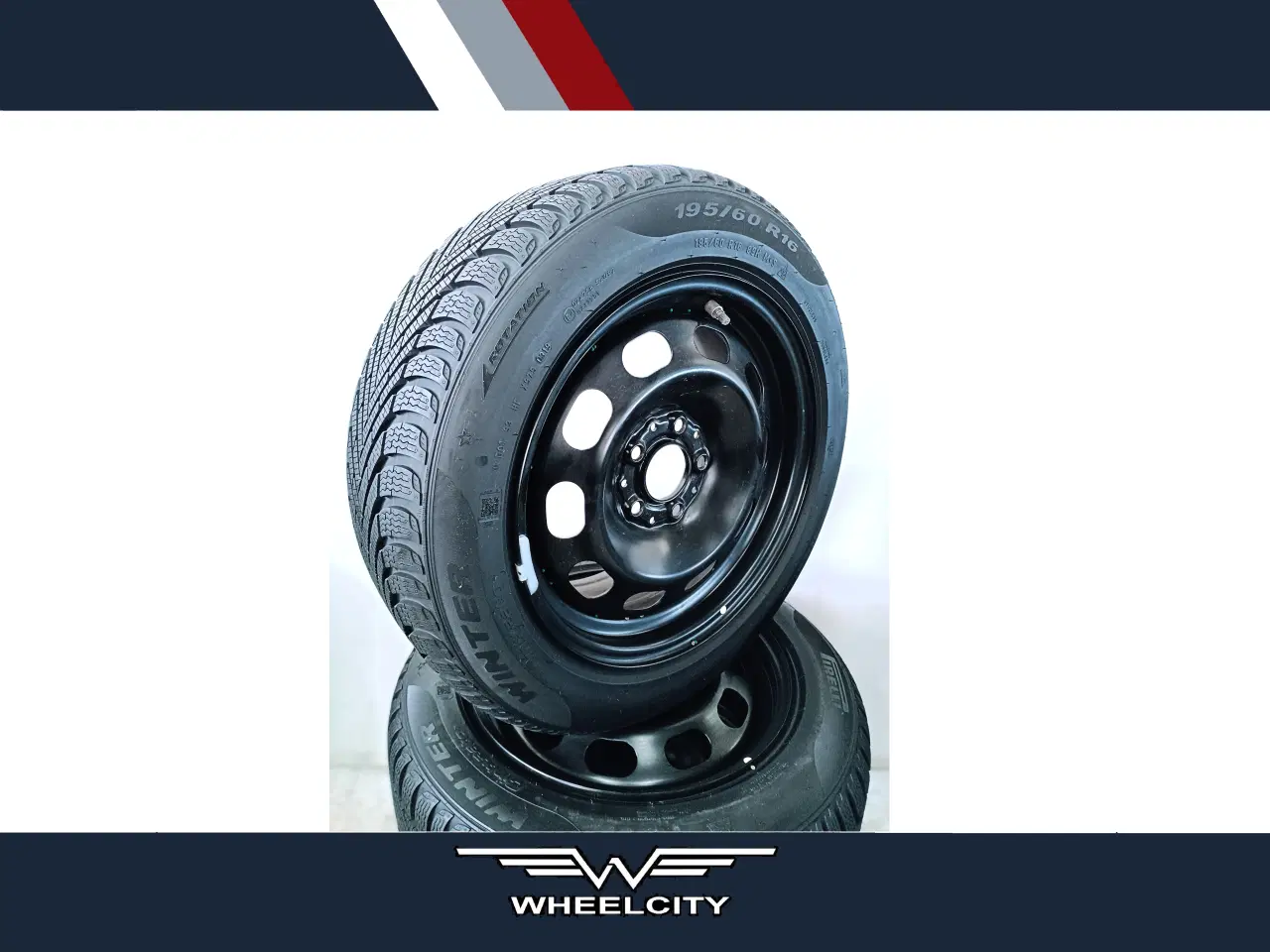 Billede 1 - 5x112 16" ET47 nav 66,6ø vintersæt inkl. TPMS