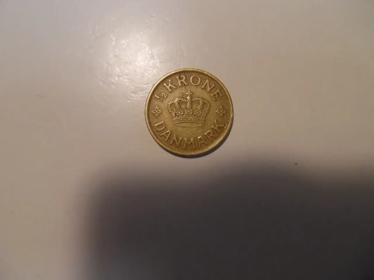 Billede 2 - Dansk 1/2 krone fra 1925 (halvkrone)