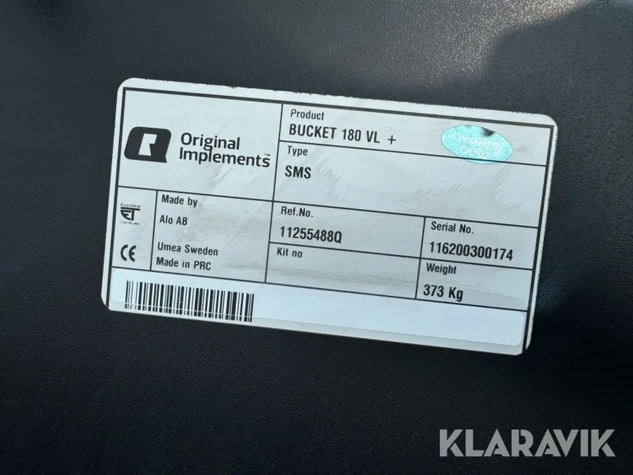 Billede 6 - Skovl Bucket 180 VL +