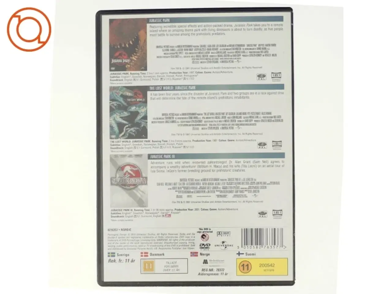 Billede 3 - Jurassic park trilogy
