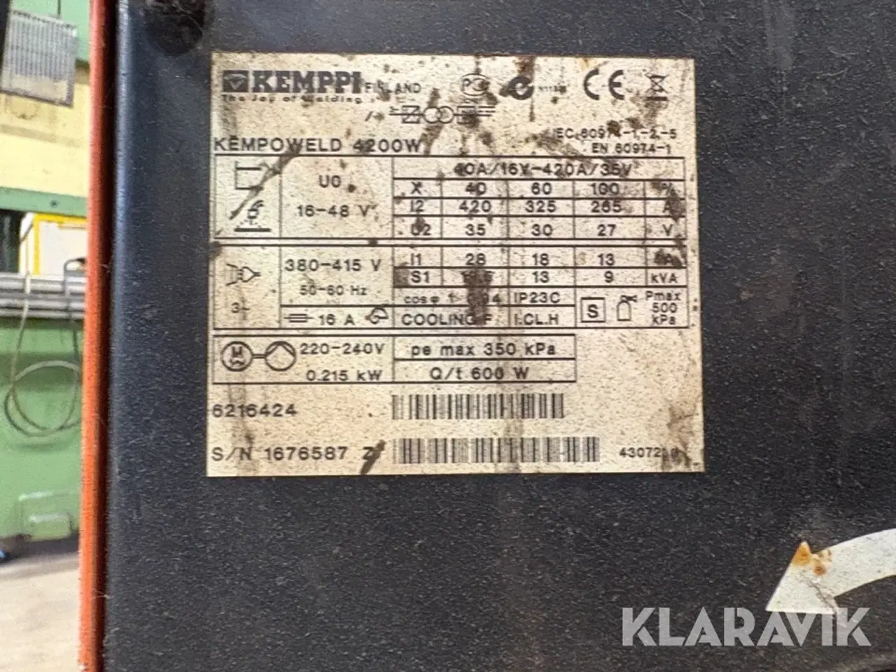 Billede 5 - Svejsemaskine Kemppi KempoWeld 4200W