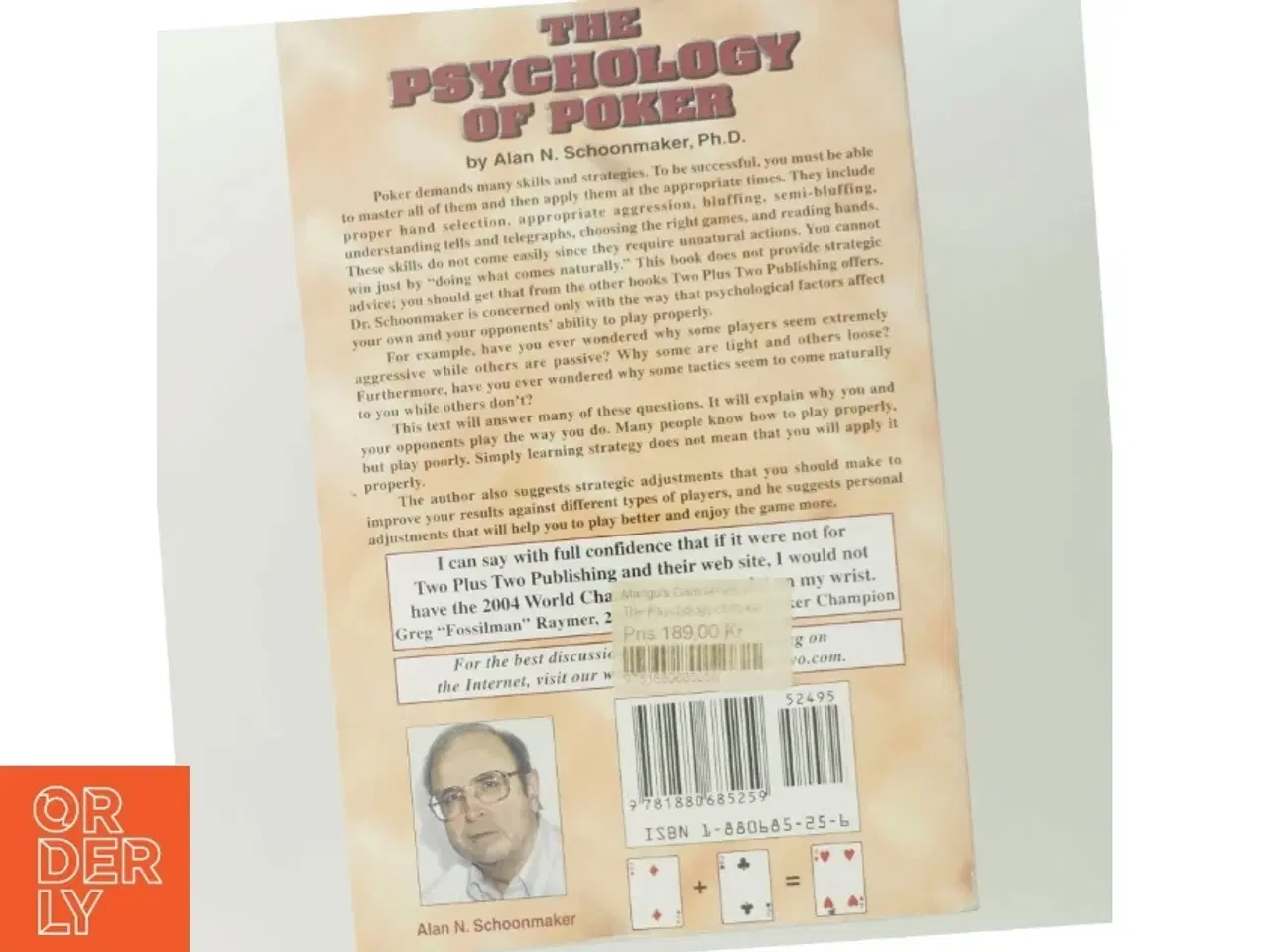 Billede 3 - The Psychology of Poker af Alan N. Schoonmaker (Bog)