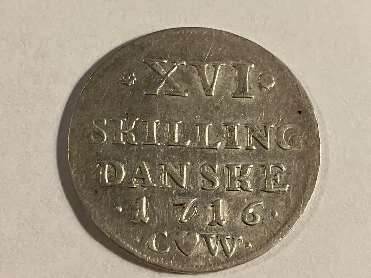Billede 1 - 16 Skilling 1716 Danmark