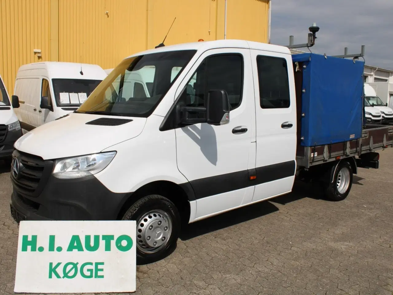 Billede 2 - Mercedes Sprinter 516 2,2 CDi A2 Mandskabsvogn m/lad RWD