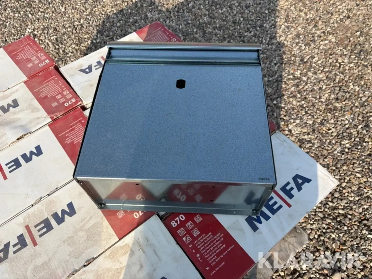 Billede 4 - MEFA postkasse 10 styks. Farve sølv Mefa 870